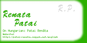 renata patai business card